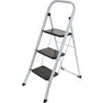 HOMESTYLING Schůdky ocelové 3 nášlapy bílá / černá KO-C80001240 – Zboží Dáma