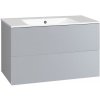 Koupelnový nábytek EBS KUBA Skříňka slim 101 cm, perlově šedá 1 set