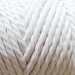 Yarnart Macrame Rope 751 bílá – Zboží Dáma