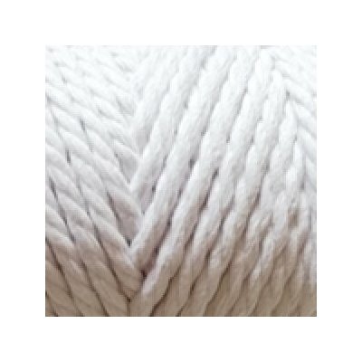 Yarnart Macrame Rope 751 bílá – Zboží Dáma