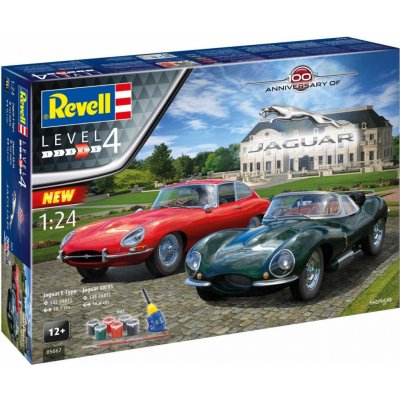 Revell 100 Years Jaguar Gift-Set auta 05667 1:24 – Zboží Mobilmania
