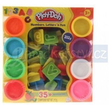 PlayDoh sada s čísly a písmeny