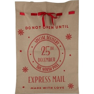H&L Pytel na vánoční dárky 70 × 100 cm, přírodní – Hledejceny.cz