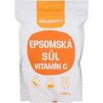 Allnature Epsomská sůl s vitamínem C 1000 g – Zboží Dáma