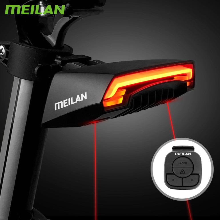 Meilan X5 zadní s blinkry černé