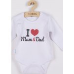 Body s potiskem New Baby I Love Mum and Dad – Zboží Dáma