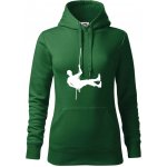 Visící horolezec mikina dámská Cape s kapucí Lahvově zelená – Zboží Dáma