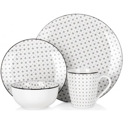 SIAKI Jídelní sada porcelánová 16 ks – Zboží Dáma