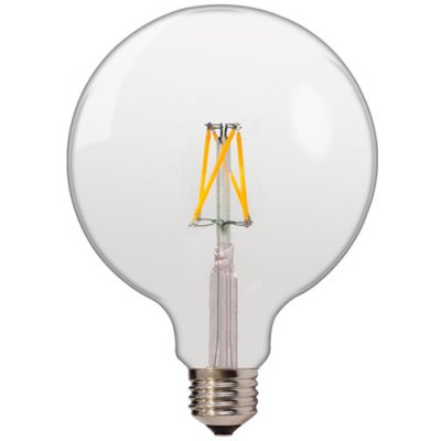 Optonica LED žárovka 4W G125 4xCOB Filament Retro Vintage Amber E27 400lm Teplá bílá