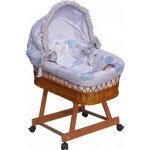 Scarlett Proutěný košík pro miminko s boudičkou Gusto modrá – Zboží Dáma