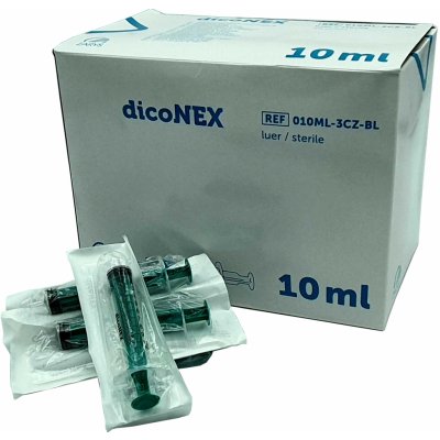 dicoNEX jednorázová stříkačka 3-dílná 10 ml luer lock sterilní – Zboží Mobilmania