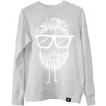 RamirezCZ unisex mikina supreme s potiskem Go Beard Ramirez mikina bez kapuce Šedá melír – Zbozi.Blesk.cz