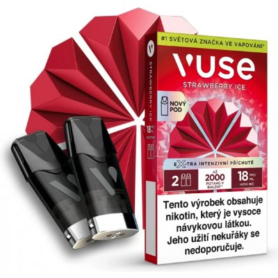 British American Tobacco Vuse Pods Strawberry Ice 18 mg 2 ks – Sleviste.cz