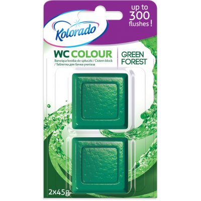 Kolorado WC Colour toilet block, green 2 ks