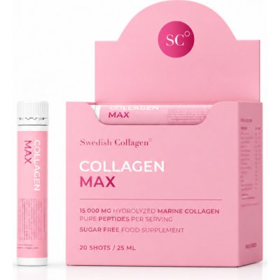 Swedish Collagen Max 15000 mg 20 kolagenových shotů – Hledejceny.cz