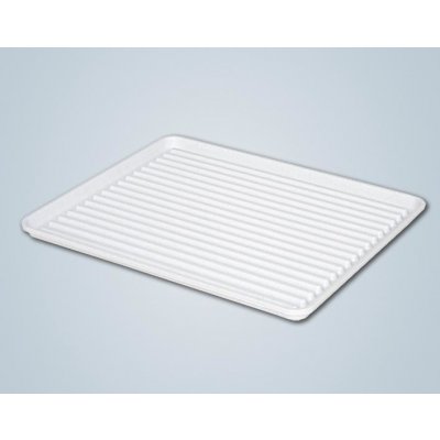 ALFA plastik Odkapávač na nádobí 50 x 40 cm, deska, bílý/hnědý – Hledejceny.cz