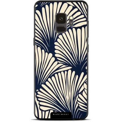 Mobiwear Glossy Samsung Galaxy S9 GA41G Béžové květy na modré – Zboží Mobilmania