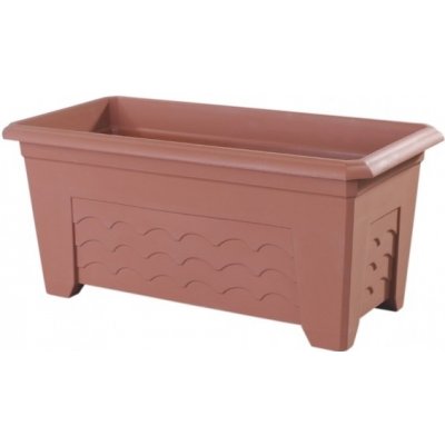 Nohel Garden Truhlík TERRISSIMA plastový terakota 60x30x27 cm – Sleviste.cz