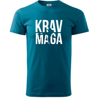 Nápis Krav Maga klasické pánské triko petrolejová – Hledejceny.cz