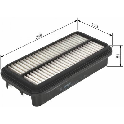 Vzduchový filtr BOSCH 1 457 433 957 – Hledejceny.cz