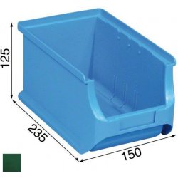 Allit Plastové boxy na drobný materiál 150x235x125 mm zelené