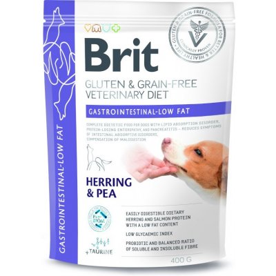 Brit Veterinary Diet Dog Grain Free Gastrointestinal Low Fat 0,4 kg – Zbozi.Blesk.cz
