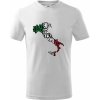 Dětské tričko Mapy názvy měst Italie tričko dětské bavlněné bílá