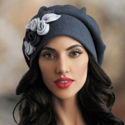 Krumlovanka dámská zimní čepice W-0070/567 tmavě šedomodrá – Hledejceny.cz