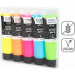 Creall Studio acrylic sada fluorescenčních akrylových barev 5 ks 120 ml – Sleviste.cz