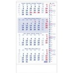 Nástěnný Helma Čtyřměsíční modrý s poznámkami 2026 – Zboží Dáma