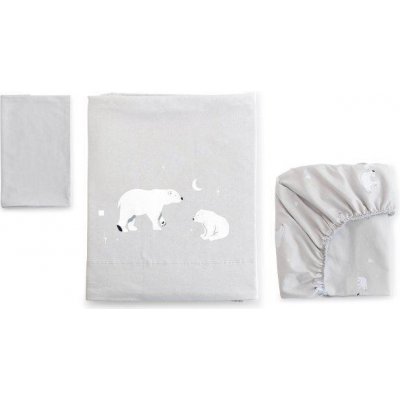 bonjourbébé 3dílná bavlněná sada Polaris Grey 80 x 50 cm – Sleviste.cz