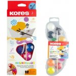 Kores Vodové barvy Akuarellos 12 barev / průměr 30 mm + štětec 31449 – Hledejceny.cz