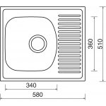 Sinks STSSHM5805105V SHORT 580 V 0,5mm matný – Zboží Dáma