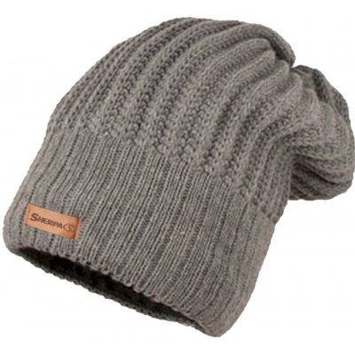 Sherpa Beanie Mono zimní čepice šedá – Zboží Mobilmania