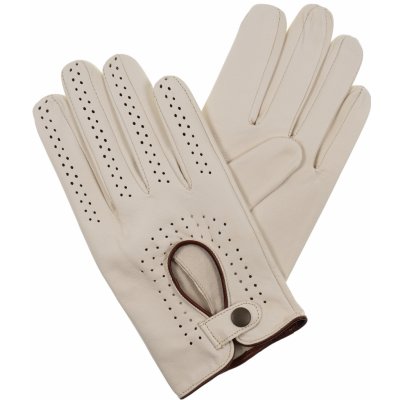 Kreibich pánské řidičské rukavice béžové / hnědý lem – Zboží Dáma