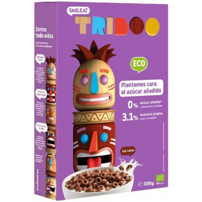 Smileat Bio cereální kakaové kroužky bez přidaného cukru 300 g – Zboží Dáma