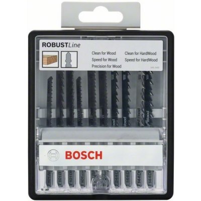 Bosch Sada pilových plátků Robust Line Wood Expert bal.10ks