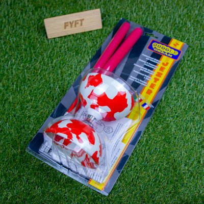 Ložiskové Jester diabolo a vodící hůlky na žonglování Barva: Bílo-červená – Sleviste.cz