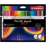 Stabilo Pen 68 brush Arty30 ks sada v plechu – Zboží Živě