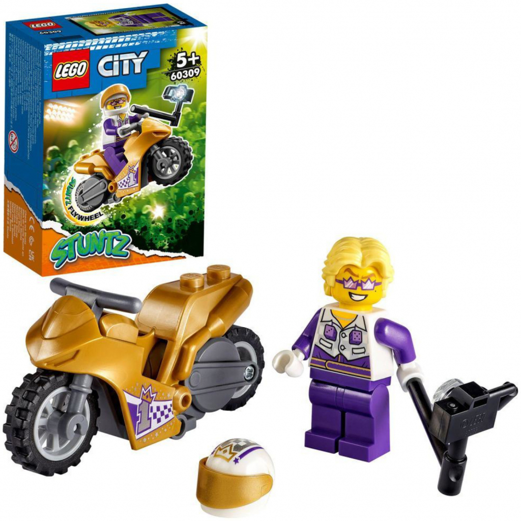 LEGO City 60309 Kaskadérská motorka se selfie tyčí