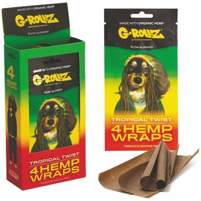 G-Rollz Blunt Tropical Twist Hemp Wraps 4 ks – Zbozi.Blesk.cz