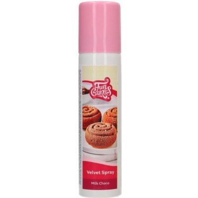 FunCakes SLEVA: Sametový efekt sprej Milk Choco - mléčná čokoláda 100 ml – Sleviste.cz