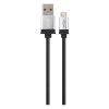 usb kabel Yenkee YCU 201 BSR propojovací USB 2.0 A -> micro USB B, 1m, černo/stříbrný