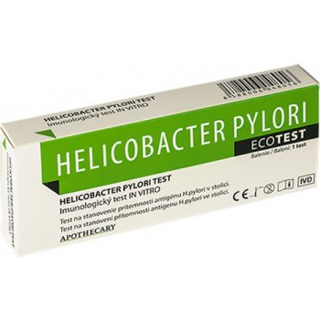 Helicobacter pylori ECOTĚS diagnostický test ze stolice 1 ks