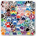 Set 60 samolepek tlapky – Hledejceny.cz