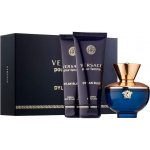 Versace Pour Femme Dylan Blue pro ženy EDP 50 ml + tělové mléko 50 ml + sprchový gel 50 ml dárková sada – Hledejceny.cz