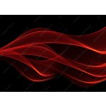 WEBLUX 103835138 Samolepka fólie red glow energy wave. lighting effect abstract background with c červená zářivá energetická vlna. světelný efekt abstraktní pozadí s c, rozměry 100 x 73 cm – Zbozi.Blesk.cz