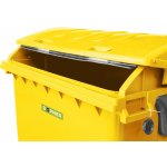 Dopner Kontejner 1100 l plastový žlutý Plné víko – Zboží Dáma