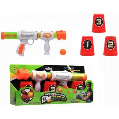 Mamido Mamido Velká pistole na pěnové kuličky s kelímky – Hledejceny.cz