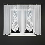 Dekorační oblouková krátká záclona na žabky MELANIA 160 bílá 400x160 cm MyBestHome – Sleviste.cz